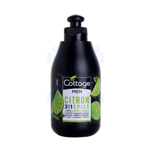 Shampoing-douche citron épicé 250ml - COTTAGE
