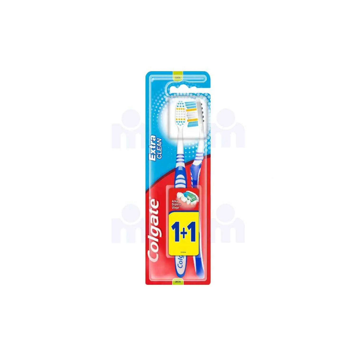 Brosse à dents Extra Clean médium x2 - COLGATE