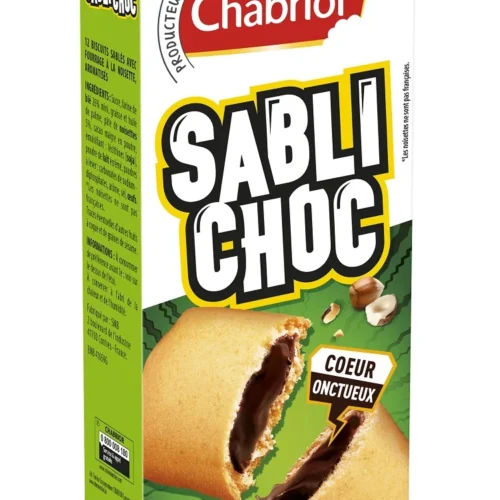 Biscuits Sabli'Choc saveur noisette 225g - CHABRIOR