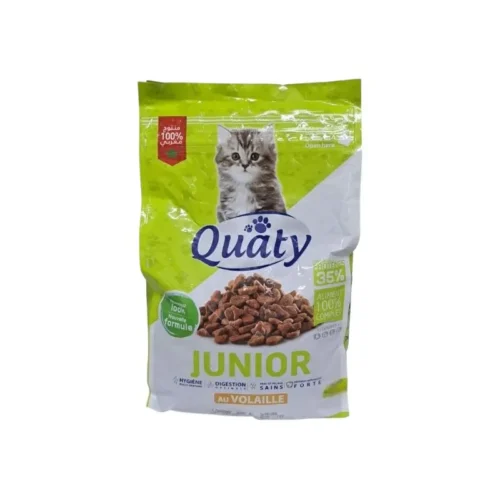 Croquettes de volaille pour chat junior 2kg - QUATY