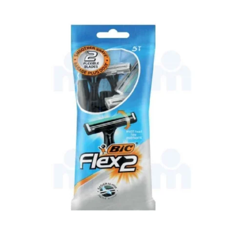 Lot de 5 rasoirs jetables Flex 2 pour homme - BIC