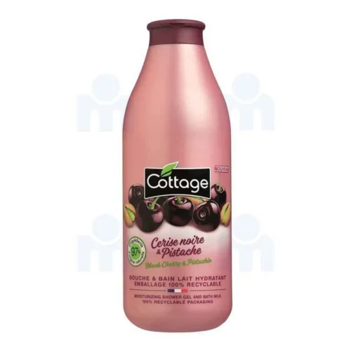 Douche et bain lait hydratant cerise noire et pistache 750ml - COTTAGE