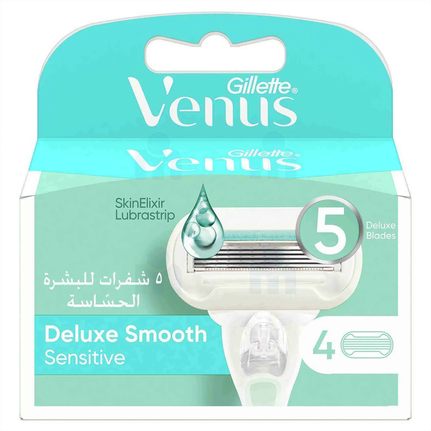 Cartouche de rechange de rasoir Extra Smooth Sensitive 5 lames x4 unités - VENUS