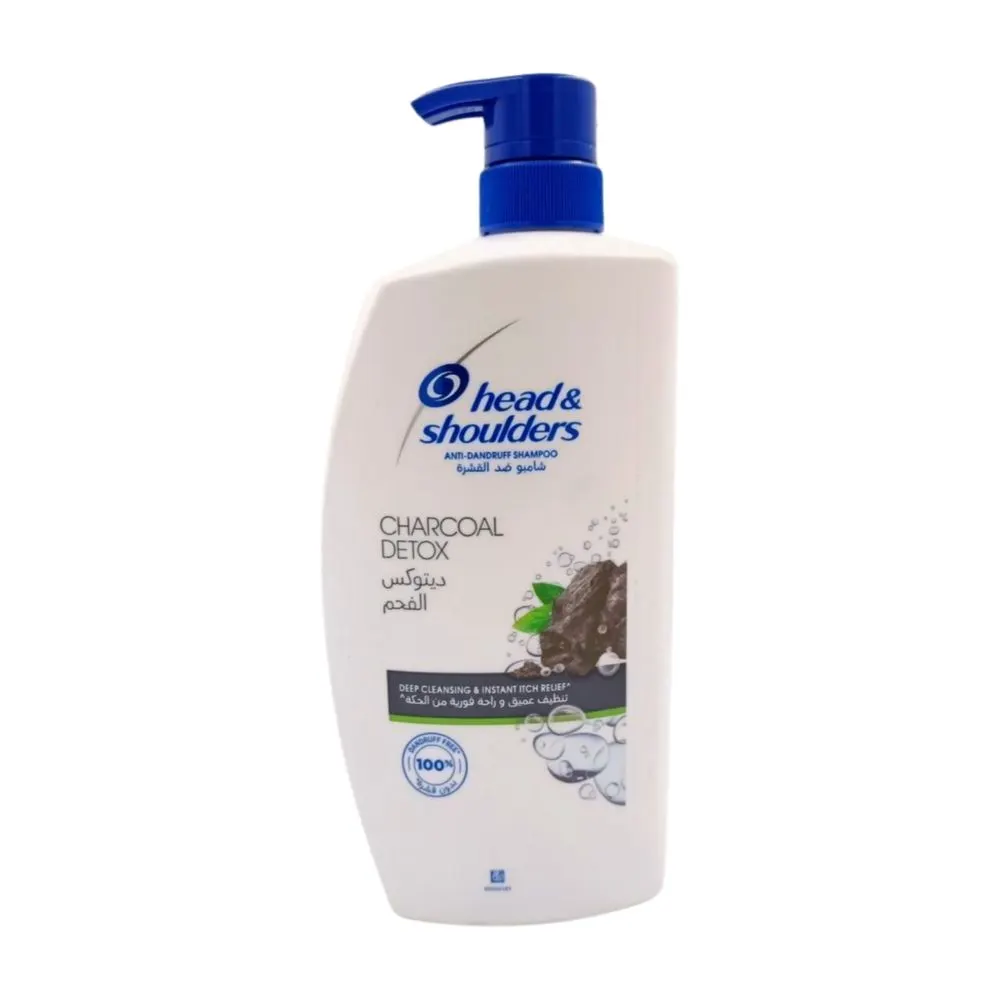 Shampoing antipelliculaire détox au charbon de bois 1000ml - HEAD SHOULDERS