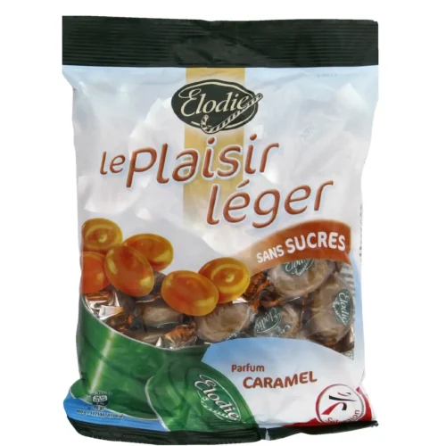 Bonbons Le Plaisir Léger goût caramel sans sucres 150g - ELODIE