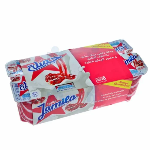 Yaourt à boire au jus de grenadine 8x165g - RAÏBI JAMILA