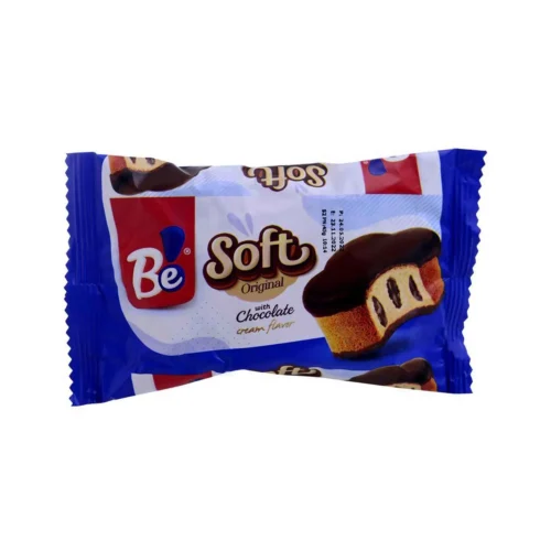 Cake fourré crème cacao et enrobé au cacao Soft 48g - BE