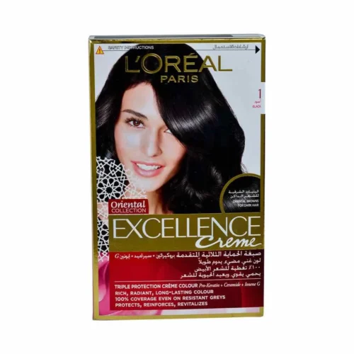 Coloration cheveux 1 noir - EXCELLENCE CRÈME