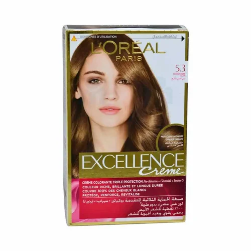 Coloration cheveux 5.3 châtain clair doré - EXCELLENCE CRÈME