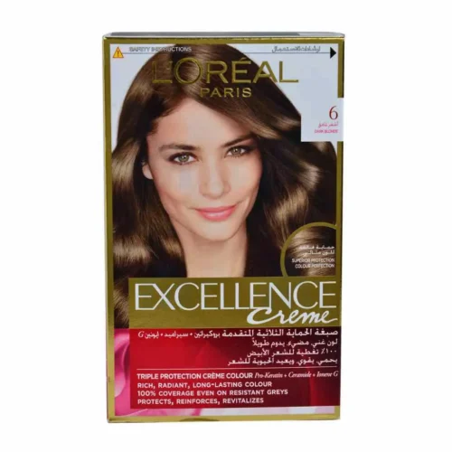 Coloration cheveux 6 blond foncé - EXCELLENCE CRÈME