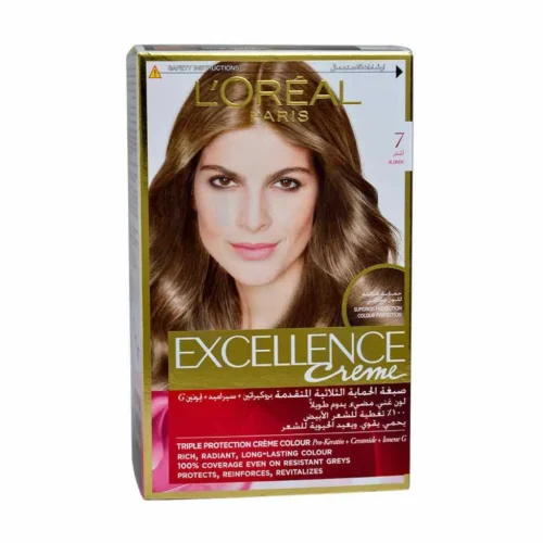 Coloration cheveux 7 Blond  - EXCELLENCE CRÈME