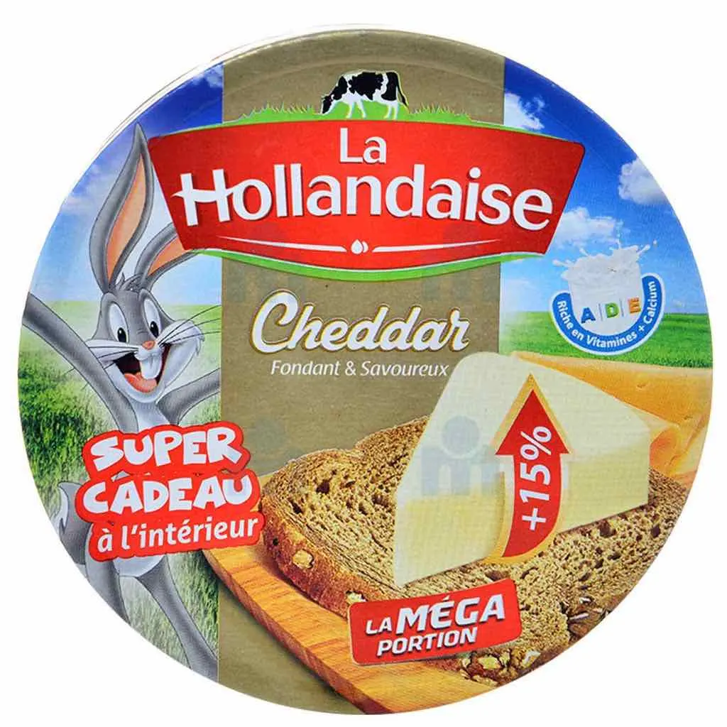 Fromage fondu cheddar 8 méga portions - LA HOLLANDAISE