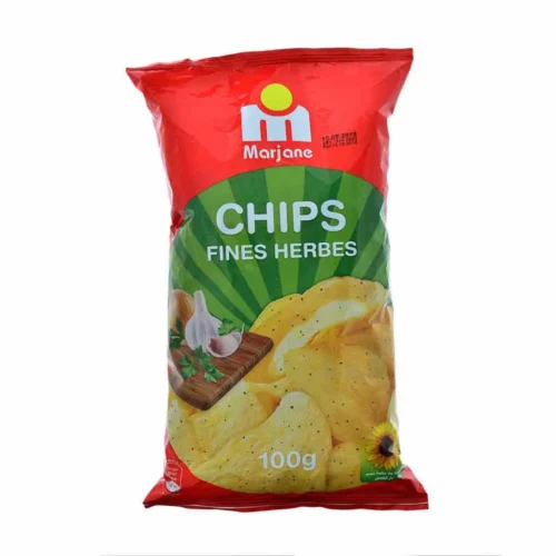 Chips saveur fines herbes 100g - MARJANE