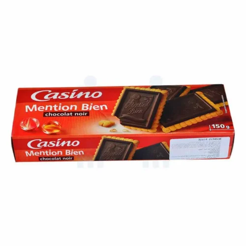 Biscuits chocolat noir Mention Bien 150g - CASINO