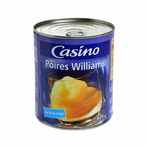 Poires Williams au sirop léger 825g - CASINO
