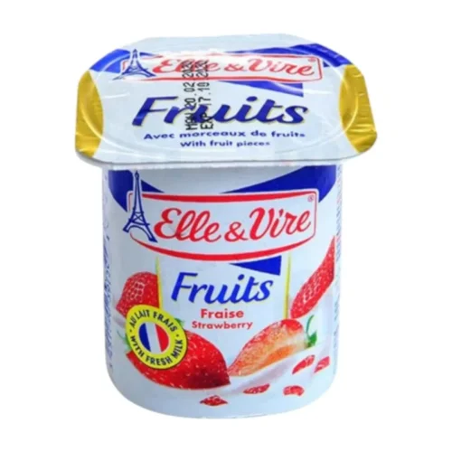 Dessert lacté avec des fraises 125g - ELLE & VIRE