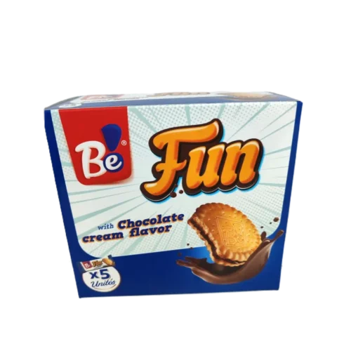 Biscuit fun original chocolat pack 5x65g - BE