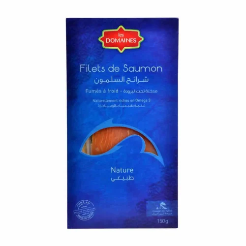Filets de saumon fumés Nature 150g - LES DOMAINES