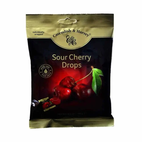 Bonbons à la cerise Sour Cherry Drops 100g - CAVENDISH  HARVEY