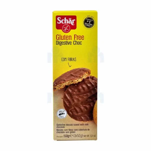 Biscuits sans gluten au chocolat Digestive Choc 150g - SCHÄR