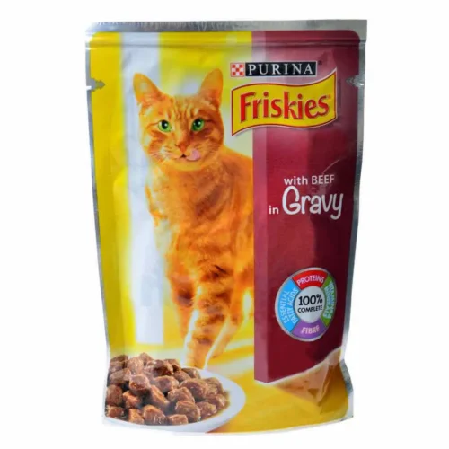 Bœuf en sauce pour chat adulte 100g - FRISKIES