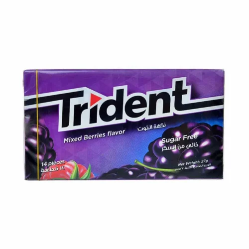 Chewing-gum Sans sucres saveur baies sauvages - TRIDENT