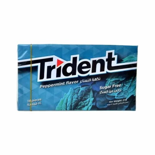 Chewing-gum Sans sucres saveur menthe poivrée - TRIDENT