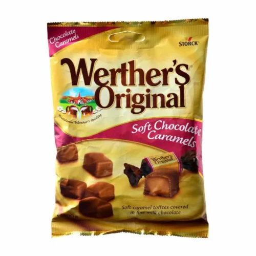 Bonbons chocolatés fourrés au caramel fondant Werther's 100g - WERTHER'S