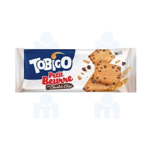 Biscuits petit beurre aux pépites de chocolat 64g - TOBIGO