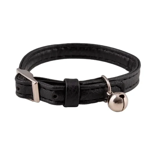 Collier chat élastique noir - BUBIMEX