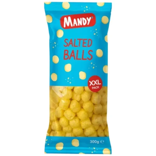 Chips de maïs soufflé salted balls XXL 300g - MANDY'