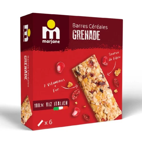 Barres de céréales à la grenade 126g - MARJANE