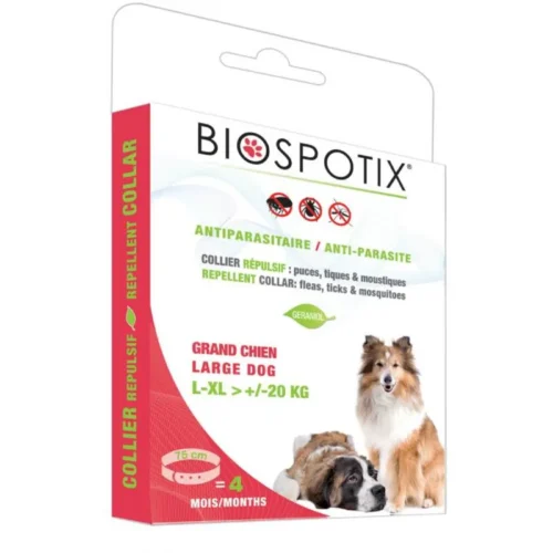Collier répulsif pour grand chien jusqu'à 75cm Biospotix - BIOGANCE