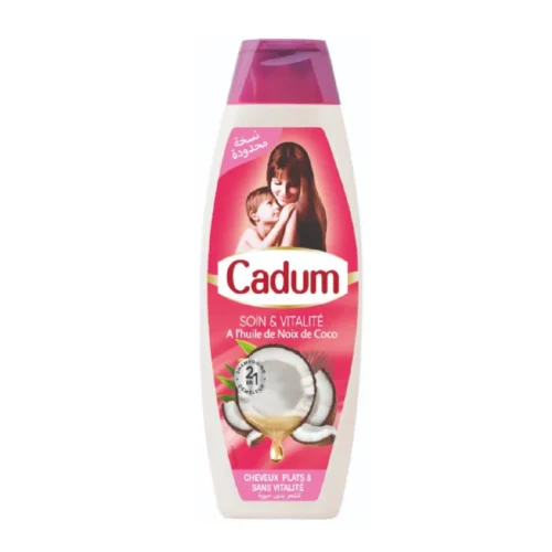 Shampoing soin&vitalité à l'huile de noix de coco 650ml - CADUM
