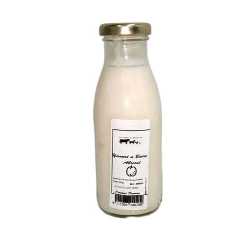 Yaourt à boire abricot 250g - LA FERME DE BOUSKOURA