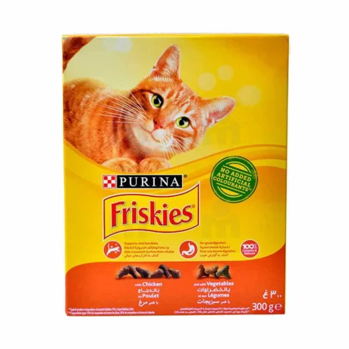 Croquettes au poulet et aux légumes pour chat adulte 300g - FRISKIES