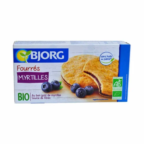 Biscuits fourrés aux myrtilles bio 175g - BJORG