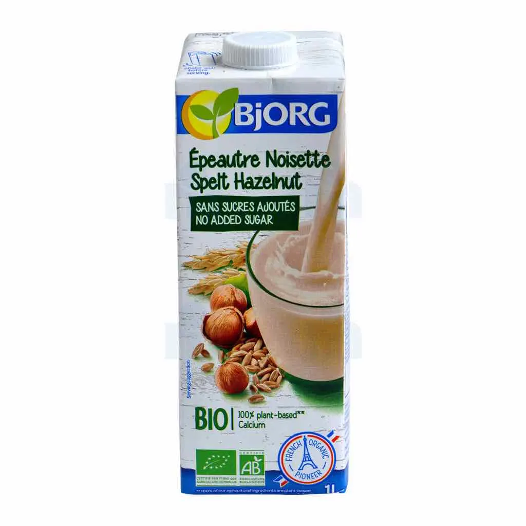 Boisson végétale épeautre noisette bio sans sucres ajoutés 1L - BJORG
