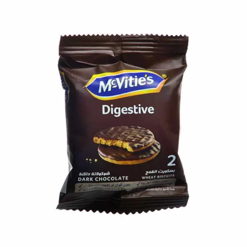 Biscuits au chocolat noir Digestive x2 pièces 33,3g - MC VITIE'S