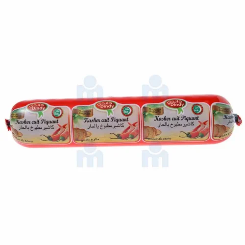Saucisson Kasher cuit piquant 380g - DINDY