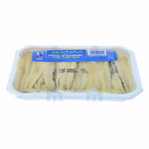 Filets d’anchois marinés à l’huile végétale 180g - FISHER KING