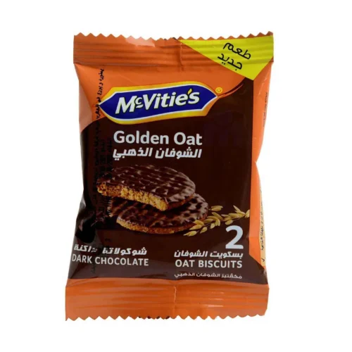 Biscuits à l'avoine dorée et au chocolat noir 33g - MC VITIE'S