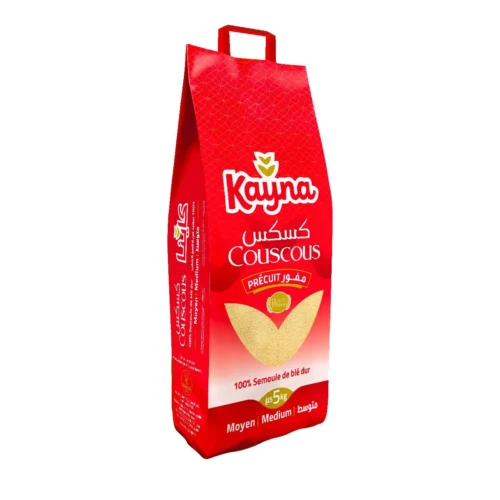 Couscous moyen 100% semoule deblé dur 5Kg - KAYNA