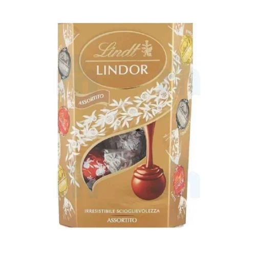 Boîte de chocolats au lait, noirs et blancs fourrés 200g - LINDOR