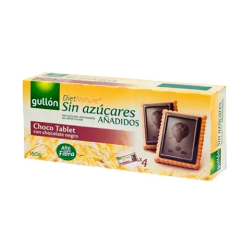 Biscuits tablettes chocolat noir sans sucres ajoutés 150g - GULLÓN