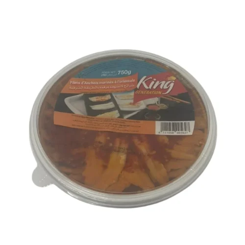 Filets d'anchois marinés à l'orientale 750g - KING GÉNÉRATION