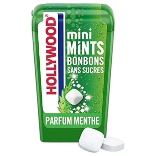 Bonbons à la menthe verte sans sucres Mini Mints 12,5g - HOLLYWOOD