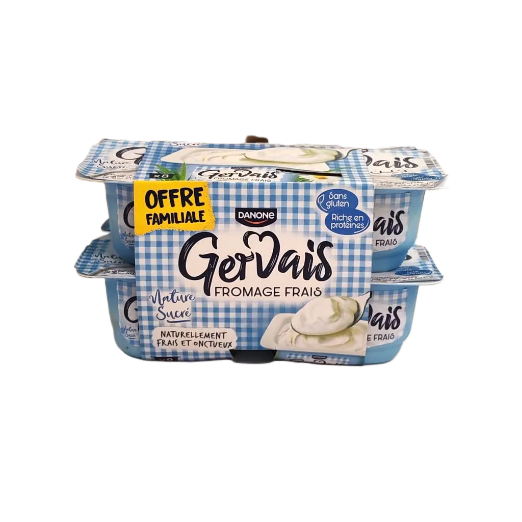 Fromage frais nature sucré 8x80g - GERVAIS