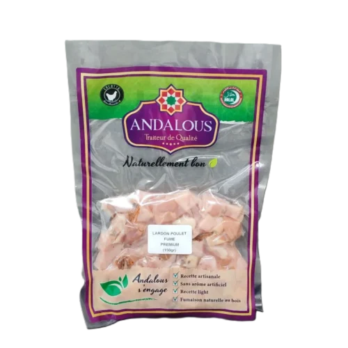 Lardon poulet fumé premium 150g - ANDALOUS