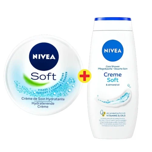 Gel de douche femme 250ml + crème Soft 20ml - NIVEA